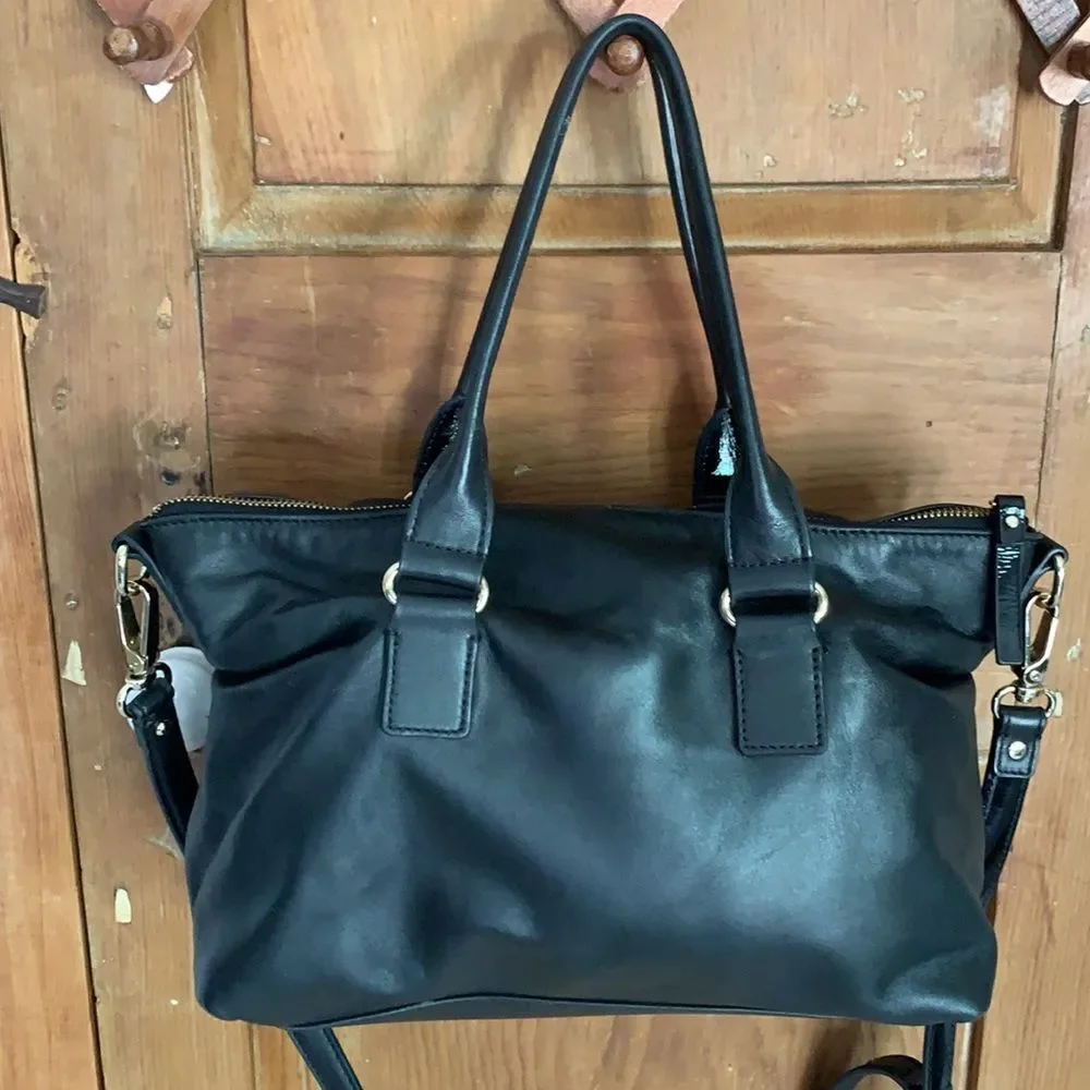 Kate Spade Hampton Rd Janie leather black shoulder